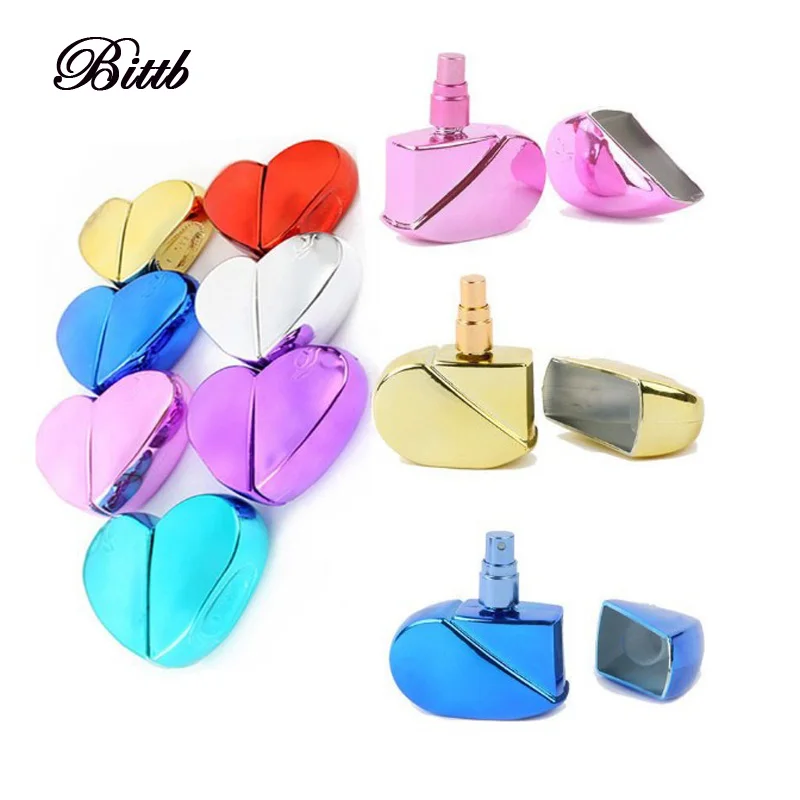20 мл спрей пустая бутылка для духов дизайн сердца путешествия алюминиевый парфюм
