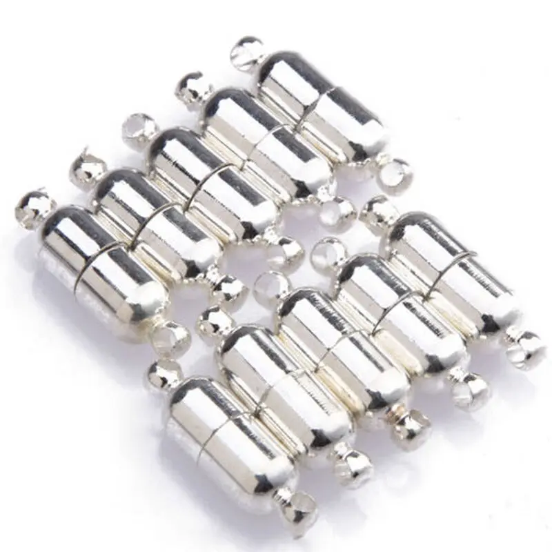 Фурнитура для ювелирных изделий из серебра и золота магнитная застежка