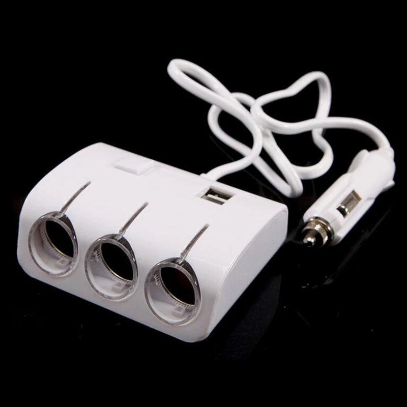 Разветвитель для автомобильного прикуривателя DC 12 В/24 В два USB порта 3 способа|charger