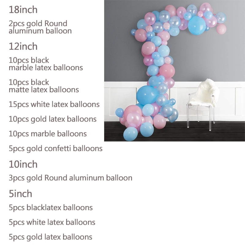 80 шт воздушный шар Гирлянда украшение для вечеринки свадебные принадлежности