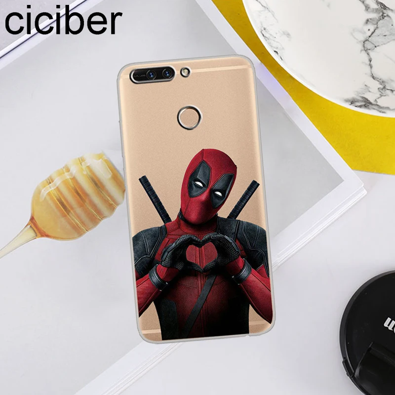 Ciciber для Honor V 10 9 8 Pro Lite X C Play 7A мягкие ТПУ чехлы телефонов Deadpool Marvel Y 7 6 5 3 Prime 2017 2018 2019 |