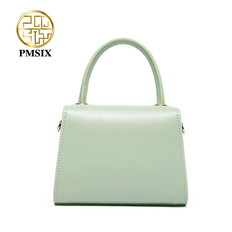 PMSIX модная кожаная женская сумка с цветочным принтом длинные ремни на плечо