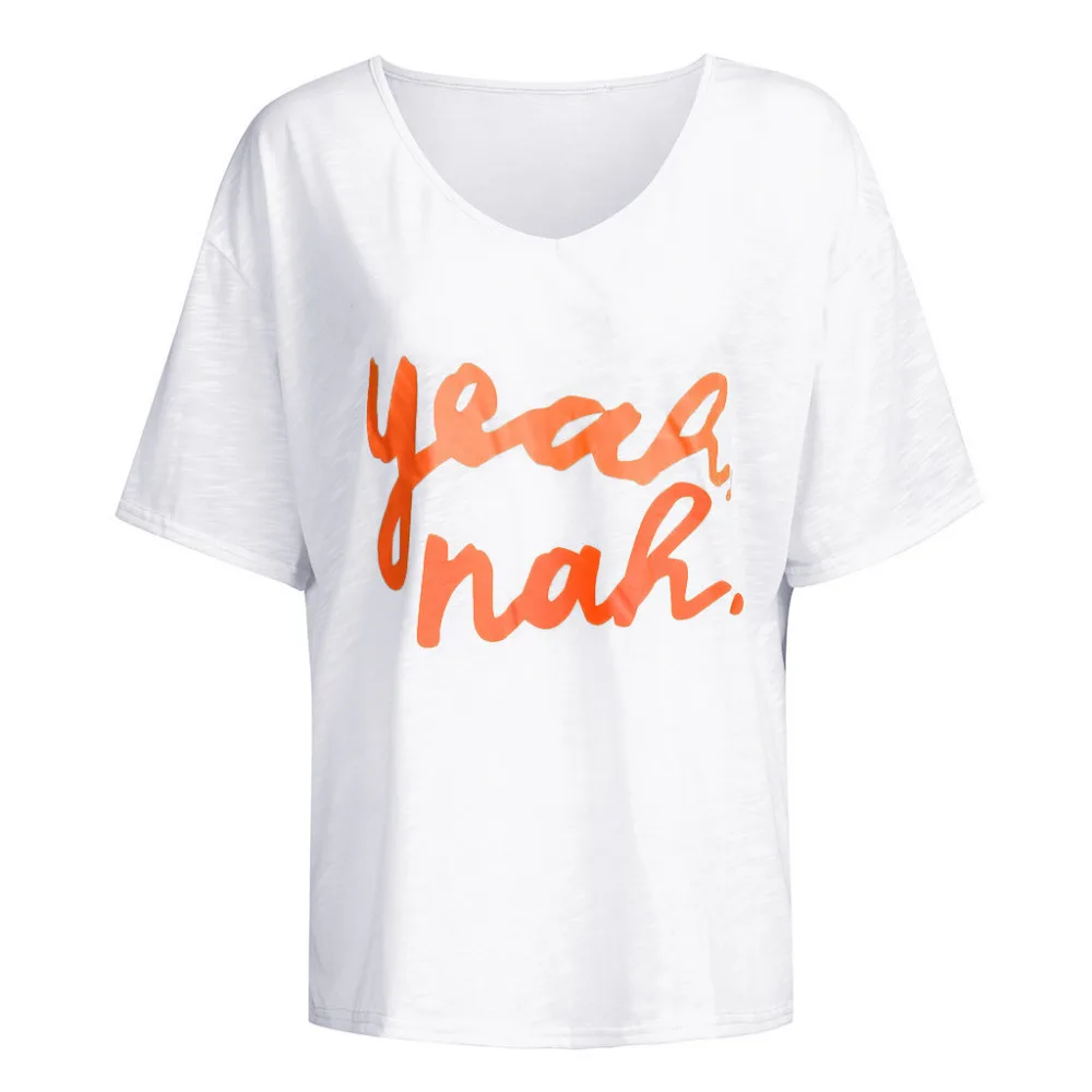 Женские повседневные топы и блузки с буквенным принтом летний пикантный Пляжный