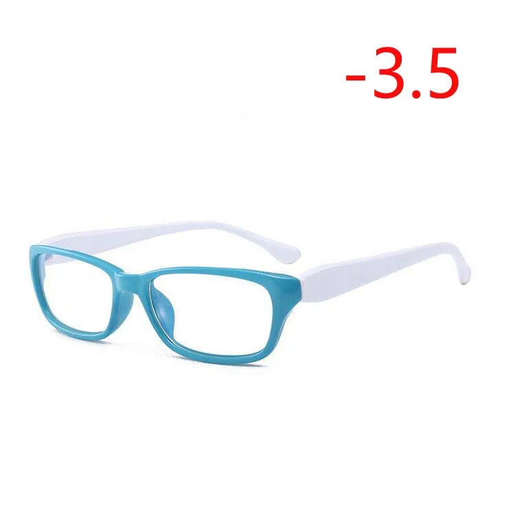 Myopia 350 1,0-1,5-2,0-2,5 до-4,0 литературные студенческие очки для близорукости для унисекс Ретро близорукие очки Квадратные очки - Цвет оправы: Myopia 350