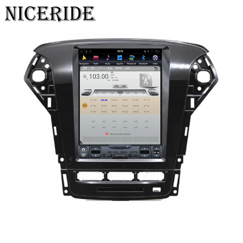 Android 7 1 GPS Navi 10 4 &quotвертикальный экран Tesla стиль автомобильный DVD мультимедиа для Ford