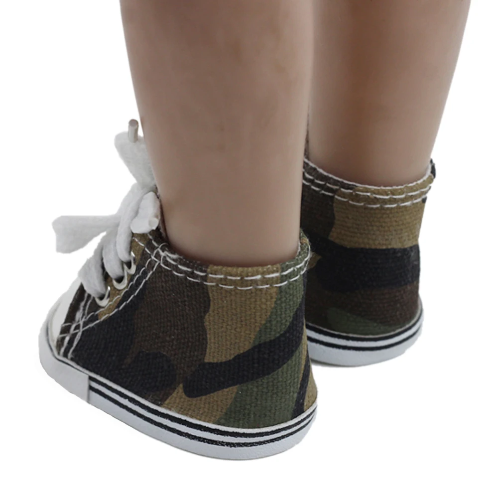 43 см крутая модная парусиновая обувь на шнуровке кроссовки для 18 дюймовых кукол