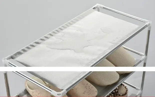 Бесплатная доставка Нетканая полка для обуви модный шкаф хранения стойка