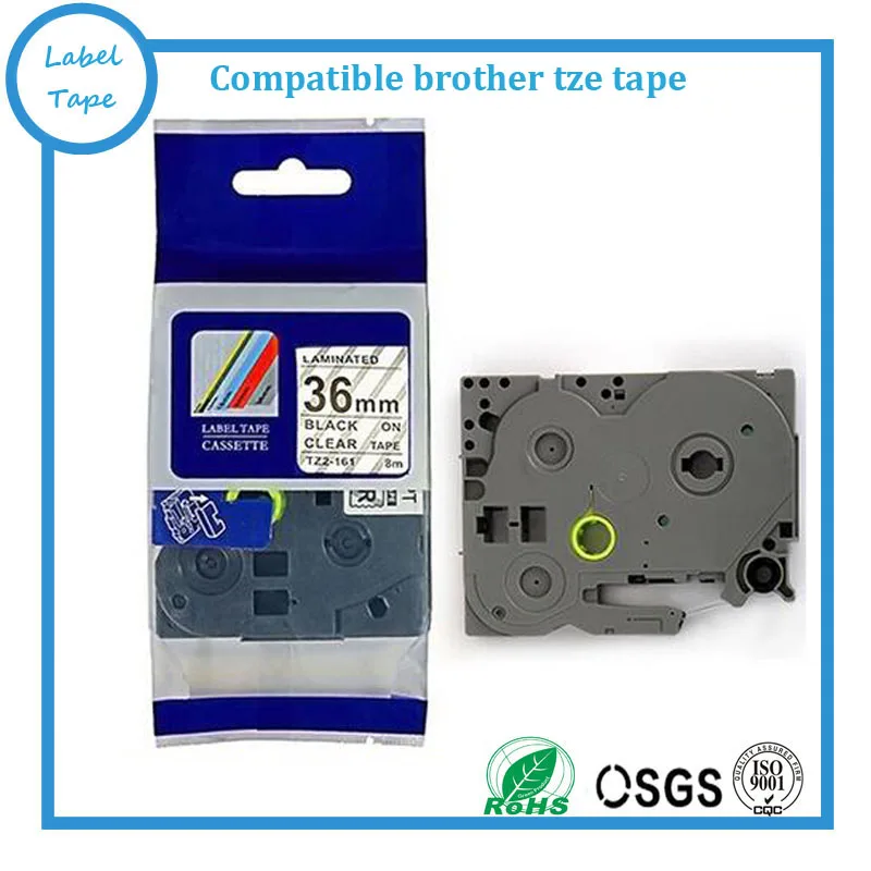 Бесплатная доставка 3 шт. совместимая лента brother 36 мм TZ стропа tze161 tztze 161 черная на