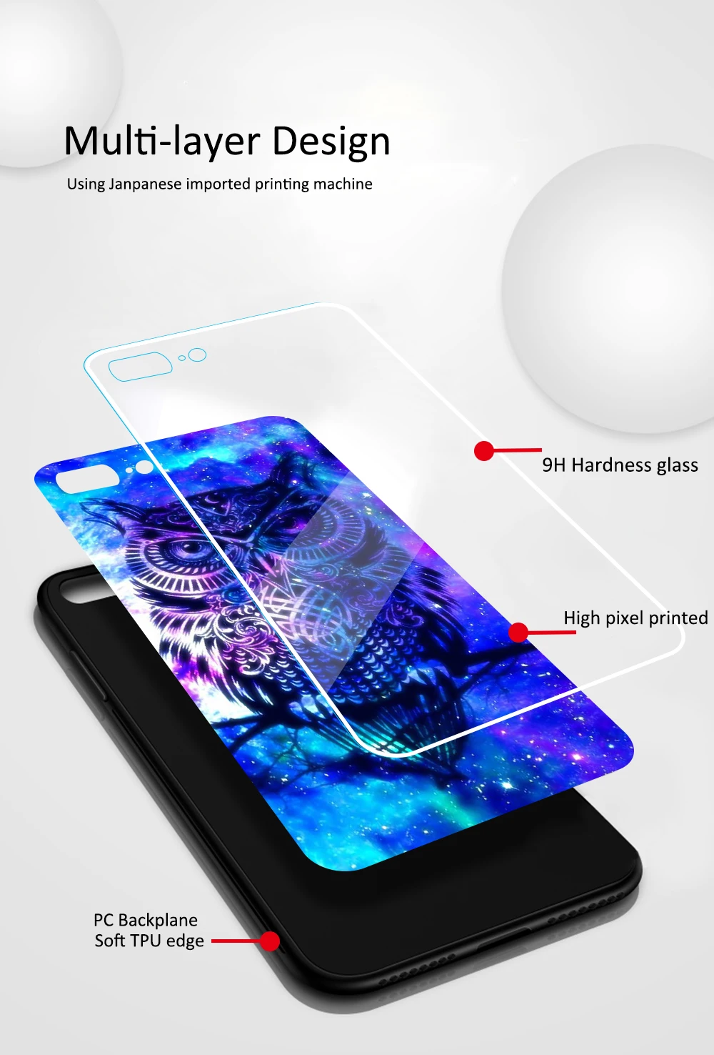 Стеклянный чехол для iPhone Xr, чехол с изображением животных, Ночная Сова, Модный чехол galass для iPhone 6 6s 7 8 Plus X XS Max XR 11 pro max