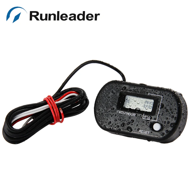 RL-HM025R Digital Resettable LCD Tachometer Hour Meter for mower motocross snowmobile ATV brush sod cutters transfer pump | Автомобили и