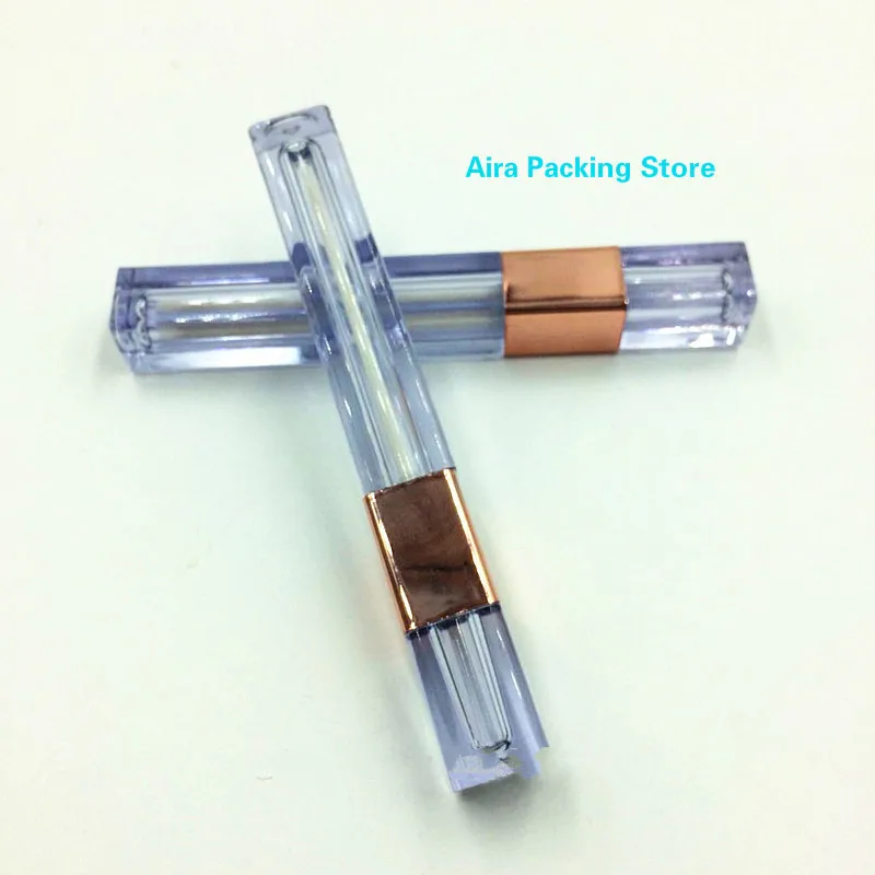 Квадратный прозрачный Элегантный тюбик для блеска губ 3 8 мл бутылка жидкой