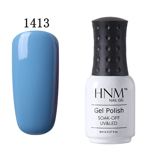 HNM 8 мл УФ-гель для ногтей светодиодный светильник Гель-лак 58 цветов Гель-лак чистые цвета Полупостоянный Гель-лак для ногтей основа - Цвет: 1413