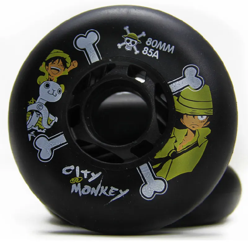 Город обезьянка слалома/тормозной ролик обувь для катания на коньках колеса SEBA