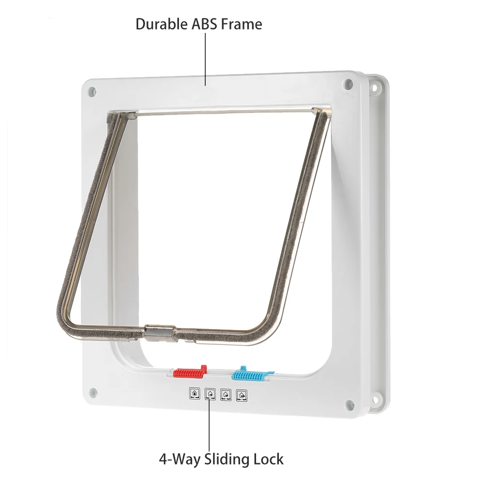 Дверь для домашних животных с 4 ходовой блокировкой умные переключатели дверь