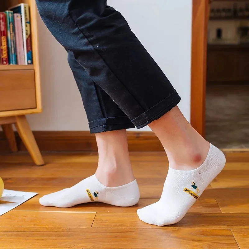 [EIOISAPRA] хлопковые милые Мультяшные забавные дышащие мужские носки с собаками