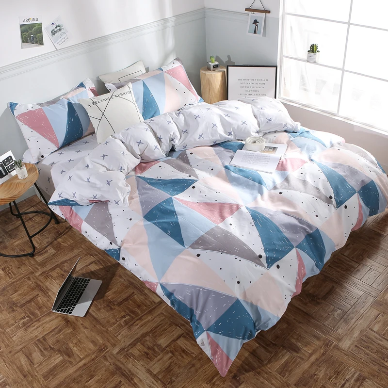 Новый дизайнерский комплект постельного белья пододеяльник набор простыня