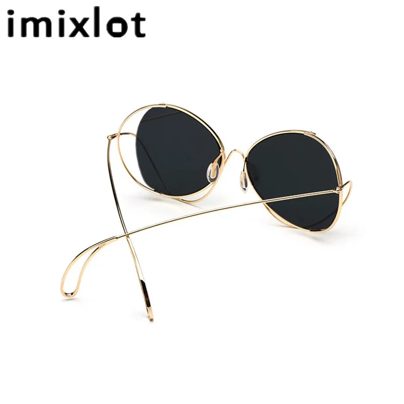 IMIXLOT Новое поступление женские зеркальные солнцезащитные очки Shades брендовый