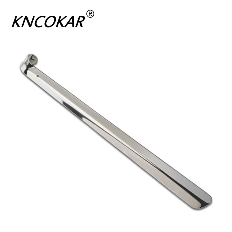 KNCOKAR Профессиональный 41 см Прочный из нержавеющей стали рога для обуви удобная ручка рога для обуви ложка рожок для обуви подъемник для обуви дерево инструмент