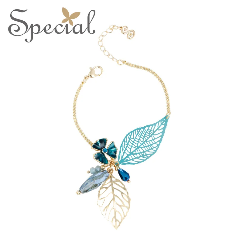 The SPECIAL New Fashion euramerican vintage style bracelet flower and leaf bracelets for women S1855C