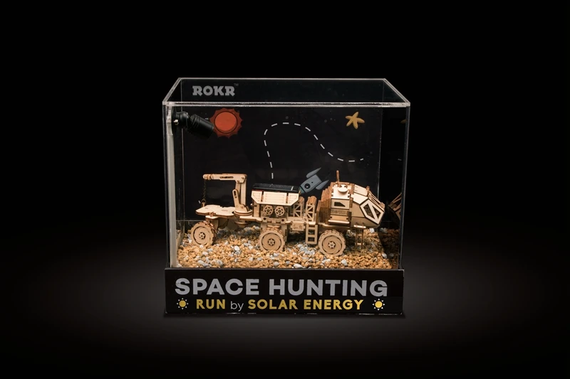 Robotime подвижная игрушка для обнаружения Rover Solar Energy 3D DIY лазерная резка деревянная
