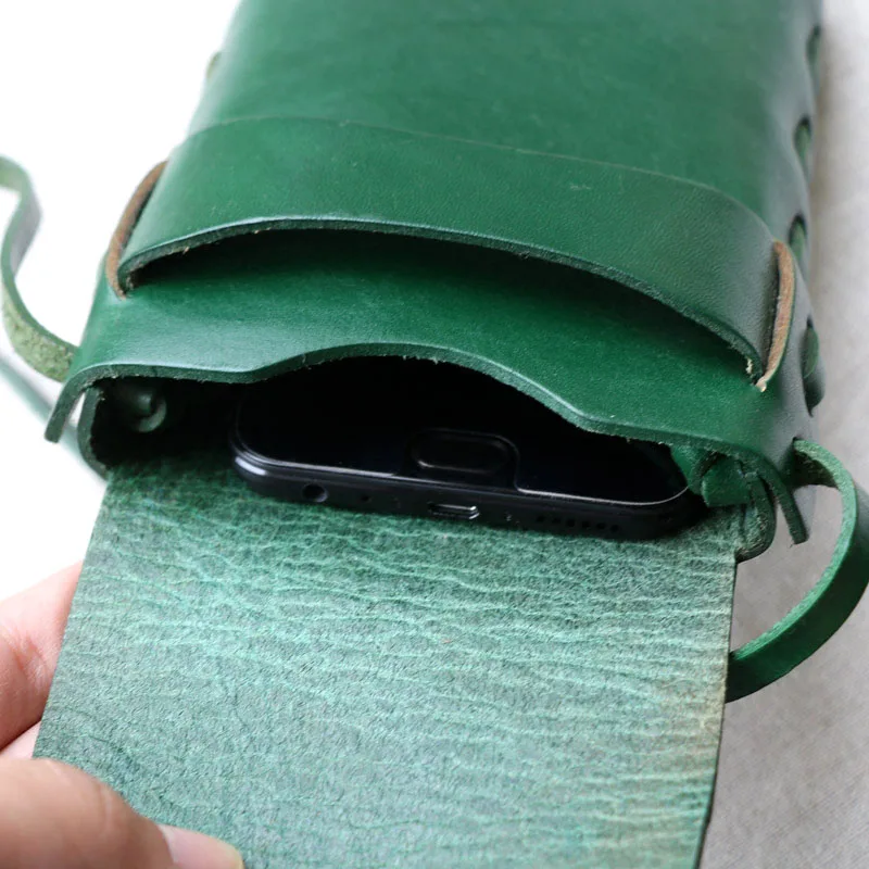 AETOO Ретро Леди небольшой свежий дикий кожаный большой экран мобильного телефона