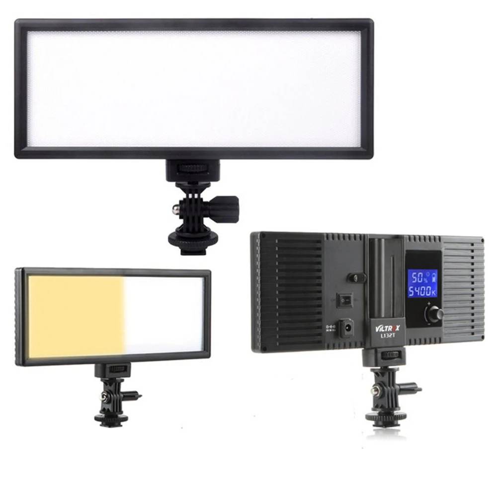 L132T LED Video Light Ultra Thin LCD Bi-Color &amp Dimmable DSLR Studio Lamp Panel for Camera DV Camcorder | Электроника