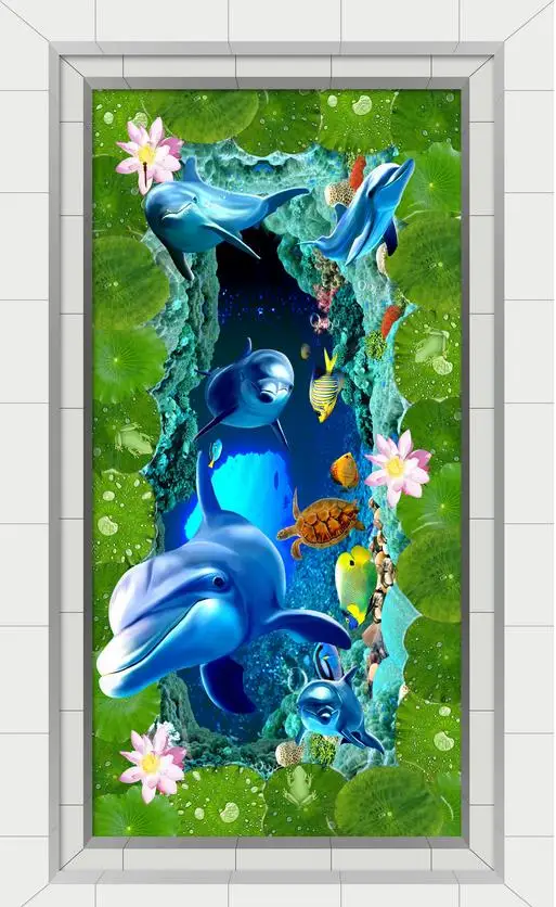 Пользовательский фото пол 3D обои современное искусство морская мобилизация