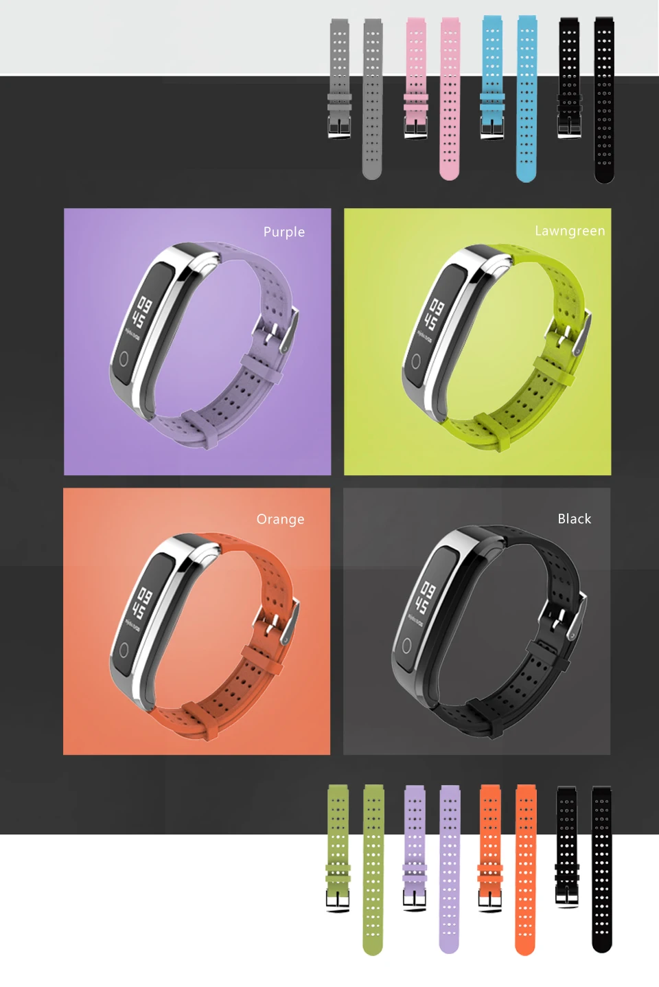 Mijobs Молодежный ремешок для huawei Honor Band 4 Runnning Версия смарт-Браслет спортивный браслет Honor Band 4 ремешок для бега