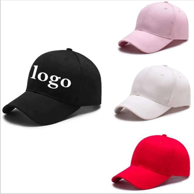Cotton Baseball Cap Custom LOGO Summer Men's and Women's Outdoor Hip Hop Hat Adjustable Embroidery Visor | Аксессуары для