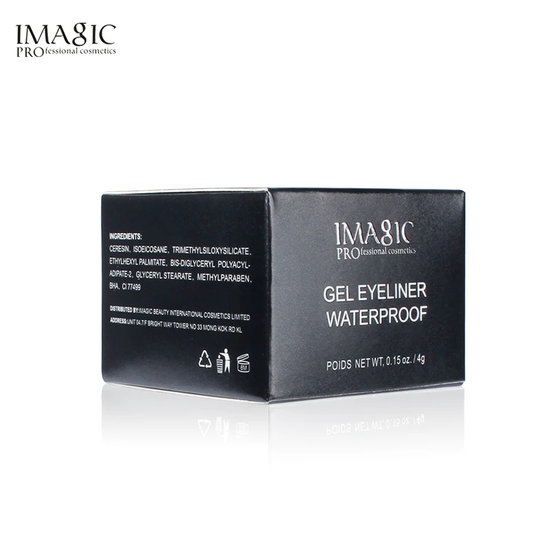 

IMAGIC Eyeliner Gel Waterproof Makeup Cosmetic Gel Eye Liner With Brush 24 Hours Long-lasting Eye Liner Make Up Kit