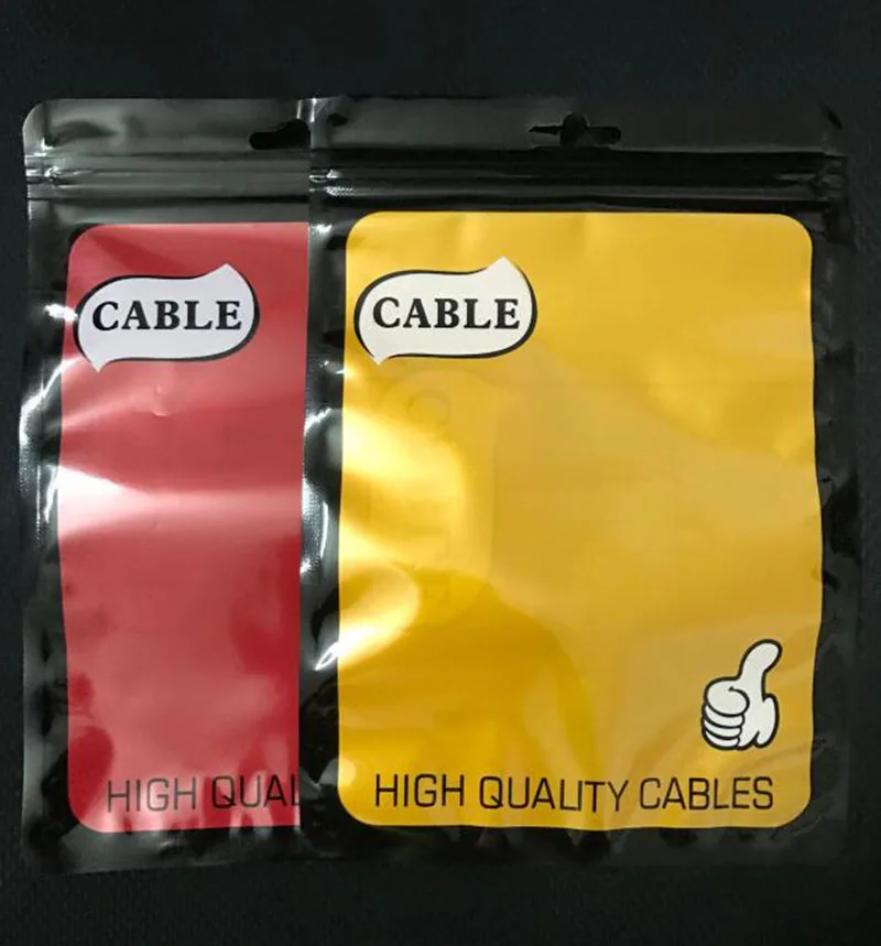 Большой размер 14*20 см Упаковка на молнии Розничная сумка для хранения с