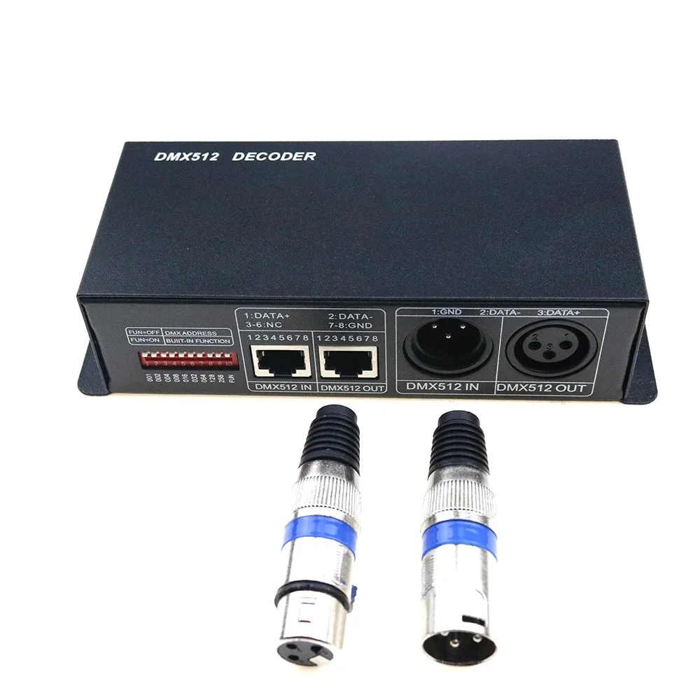 Светодиодный декодер светодиодный RGB DMX 512 3 канала * 8A светильник канала|dmx512 decoder|led