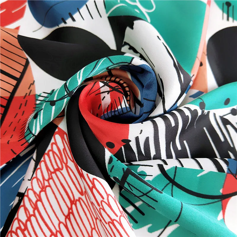 2019 квадратный шарф повязка для волос женский элегантный маленький винтажный