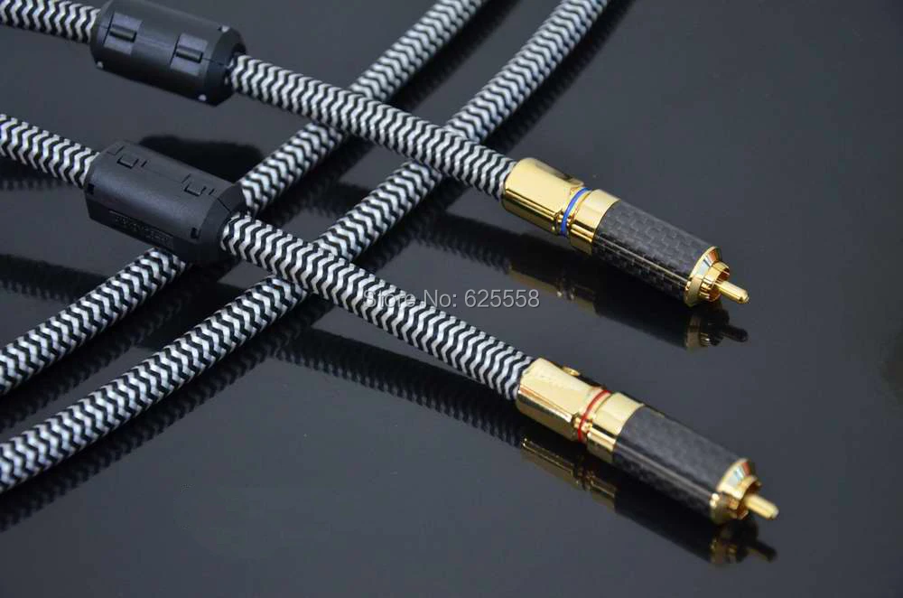1 м OCC посеребренный медный одиночный l сигнальный кабель RCA аудио кабель|cable rca|cable