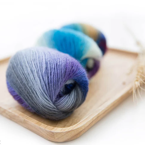 Оптовая продажа 5 шт. 250 г/лот чистая шерсть вязаные крючком 2 мм