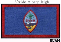 guam flag 3 wide embroidery patch for coconut treeislandthe boat