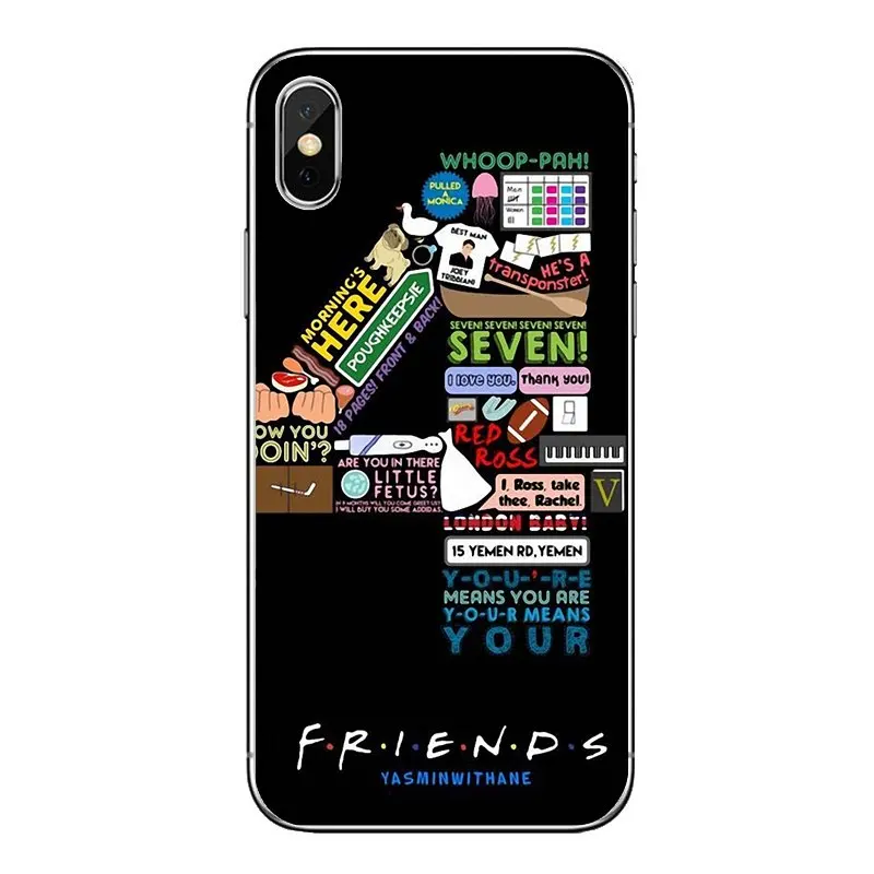 Transparent Soft Shell Covers For Samsung Galaxy A5 A6 A7 A8 A9 J4 J5 J7 J8 2017 2018 Plus Prime Funny Tv Show Friends |