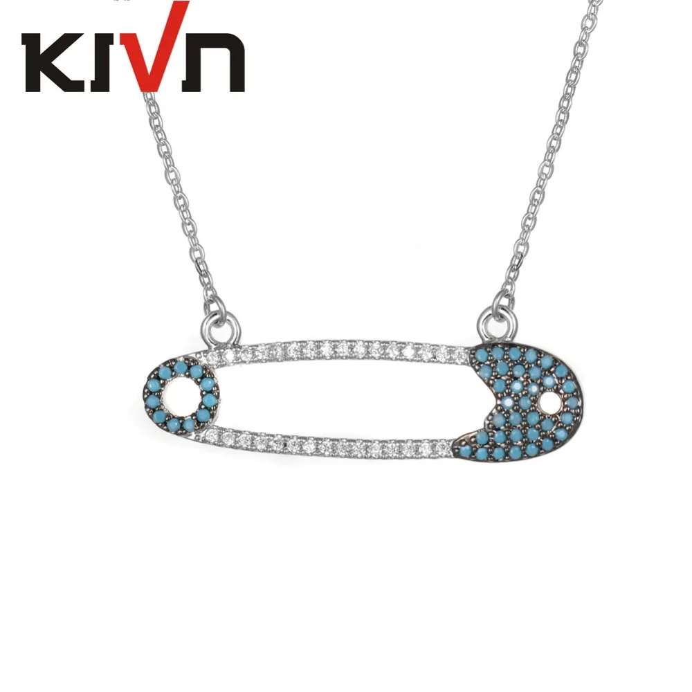 Модные ювелирные изделия KIVN с уникальным кубическим цирконием безопасная