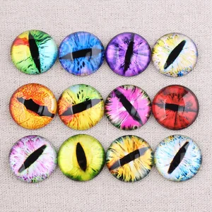 Onwear Круглый купол глаза Дракона Фото стеклянный кабошон 25 мм 8 мм 12 мм 14 мм 20 мм diy ювелирные изделия для подвесок