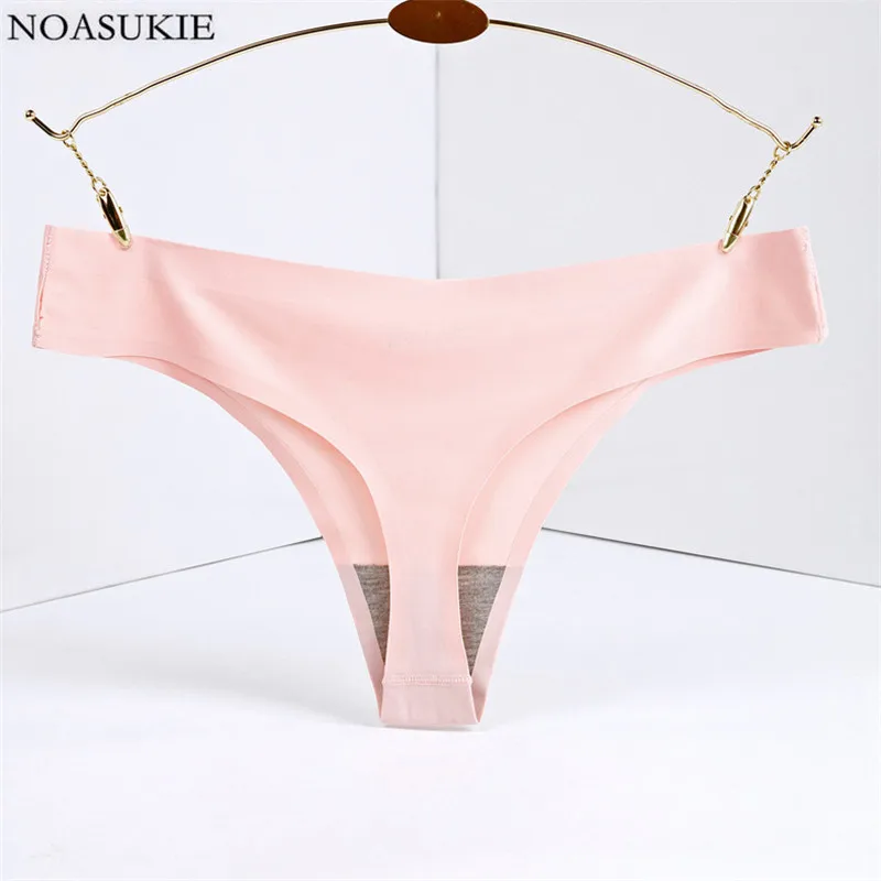 Большой Размеры Нижнее белье женские сексуальные трусики бесшовные одноцветное