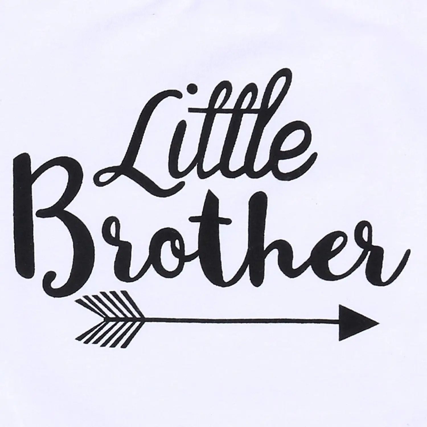 Kidlove Baby Boy Girl Onesie Little Brother Arrow Print Romper Short Sleeve Cotton Bodysuit T-Shirt Newborn Clothing WU | Детская одежда