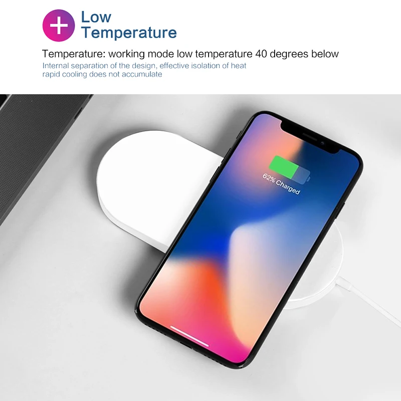 BALMORA для iPhone X 8 plus Беспроводной Зарядное устройство быстрой зарядки наручных