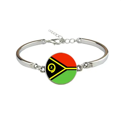 

New Vanuatu Flag Bangles Country Vanuatu Flag Bracelets Jewellery