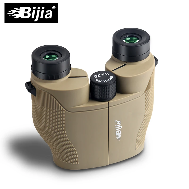 Мини-бинокль BIJIA 8x25 профессиональный бинокль высокой мощности с зеленым
