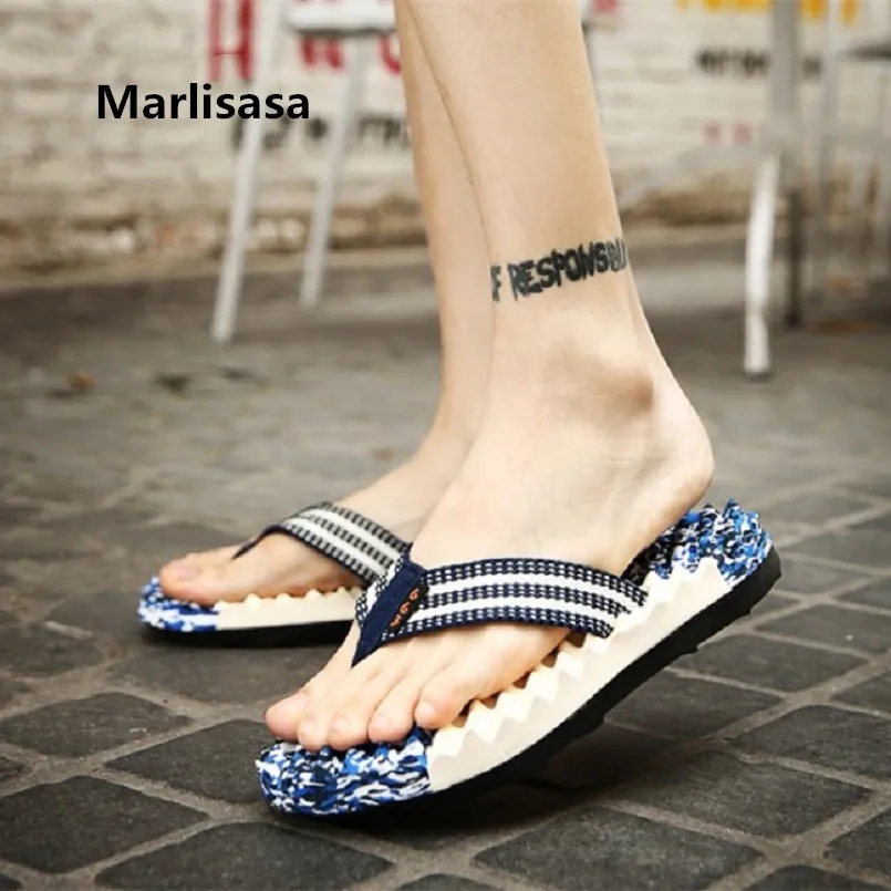 

Marlisasa Male Fashion Spring & Summer Comfortable Message Flip Flops Men Casual Flip Flops Cool Flip Flops Tongs Masculins F799