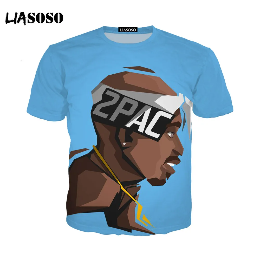 LIASOSO 2pac футболка Shakur rapper хип хоп Magliette Makaveli Snoop Dogg Biggie smallers eminem J Джей Коул z Savage hip hop