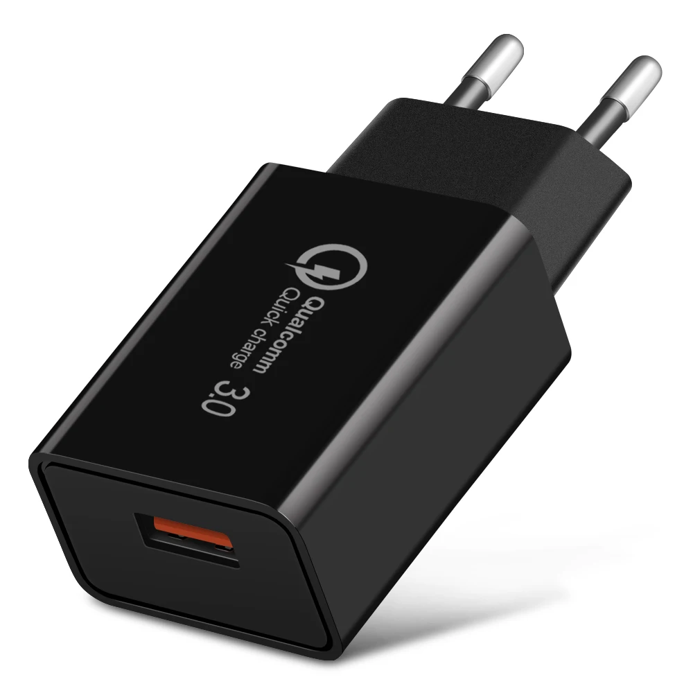 18 Вт USB зарядное устройство EU Wall Quick Charge 3 0 быстрое QC3.0 QC2.0 адаптер для iPhone X 7 Samsung Xiaomi
