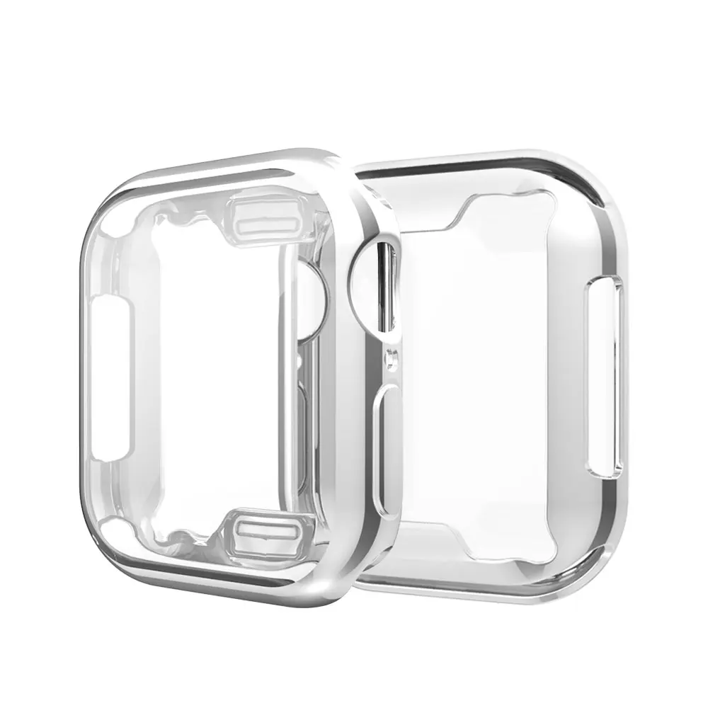 Для мужчин/Для женщин чехол для часов Apple Watch Series 5 4 3 2 Защитная крышка для наручных часов iWatch, 40/44/38 мм/42 мм Бампер Мягкий по шкале Мооса рамка края