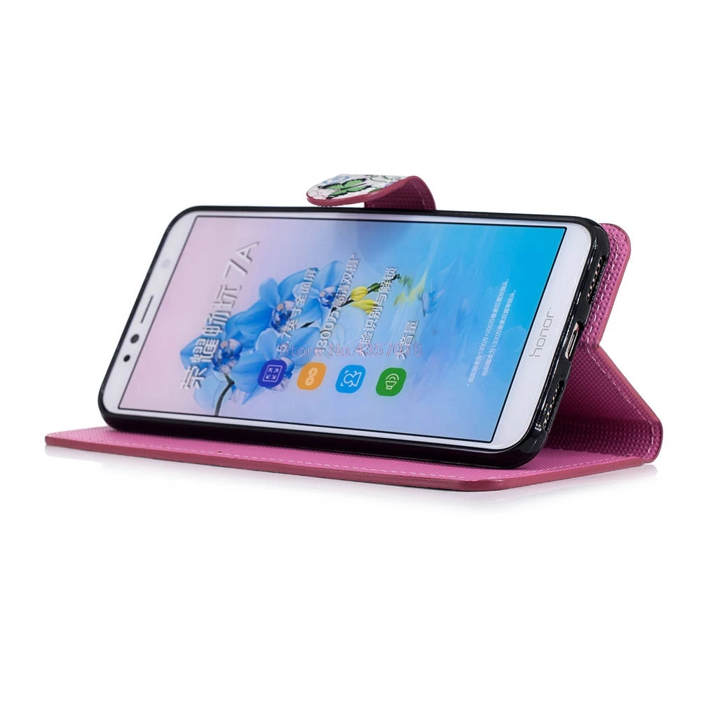 Чехол-книжка для HUAWEI Honor 7A, 32 ГБ, 16 ГБ, две sim-карты, ПУ Чехол для HUAWEI Honor 7A Pro, AUM-L29 чехол, кошелек, сумка, полный корпус