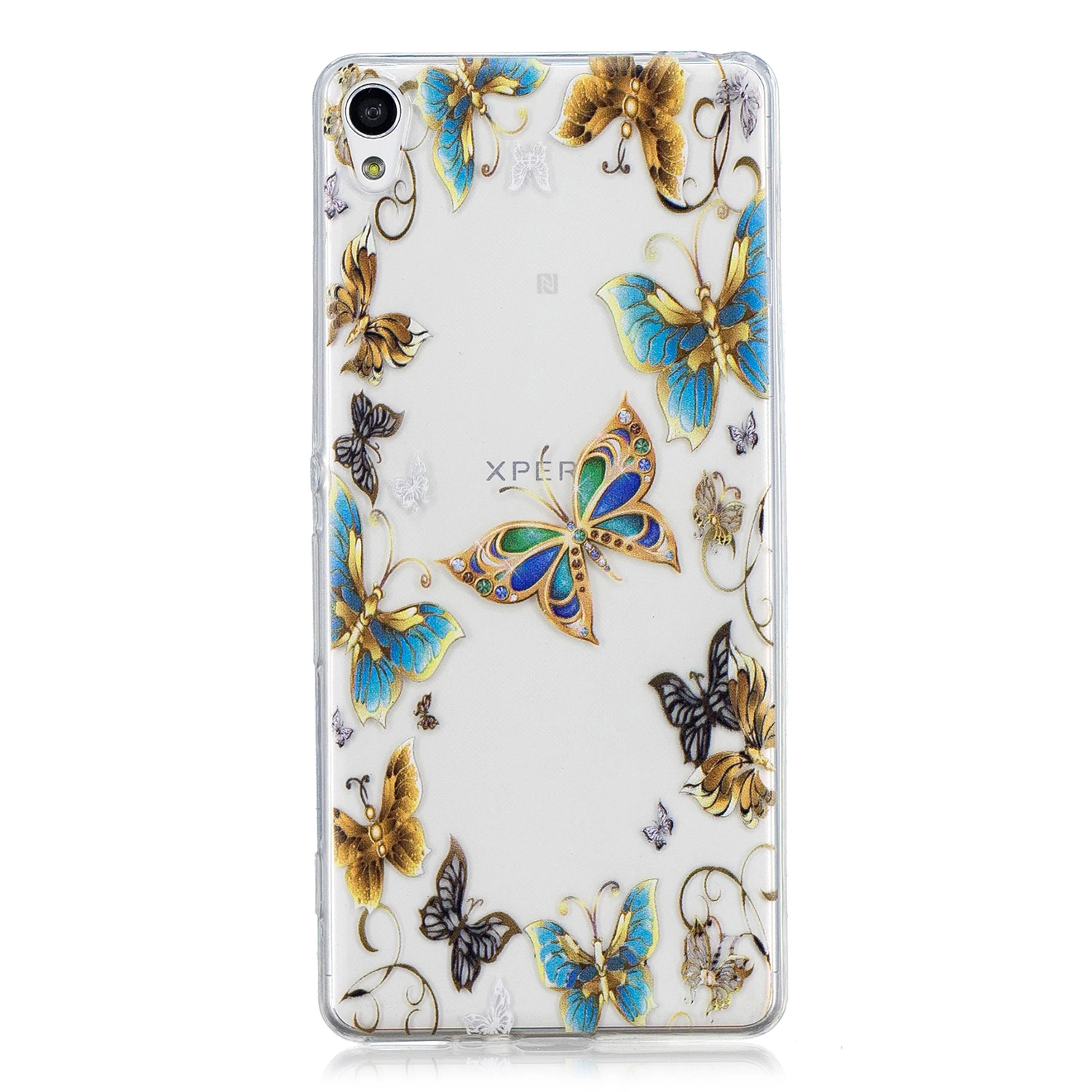 Luxury Cartoon Covers For Sony Xperia XA X A Transparent Pattern Case Back Phone bags shells Protective Cases Fundas |